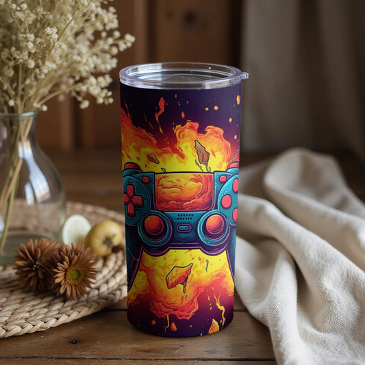 Gaming Themed Art with Controller Travel Mug