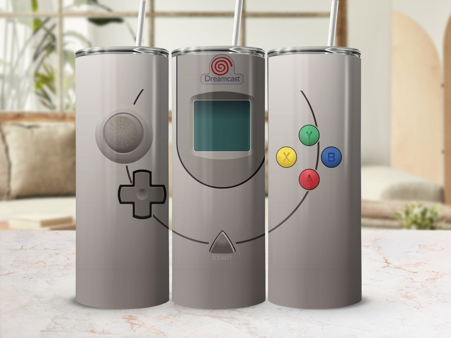Dreamcast Controller Button Layout Design Retro Tumbler product type
