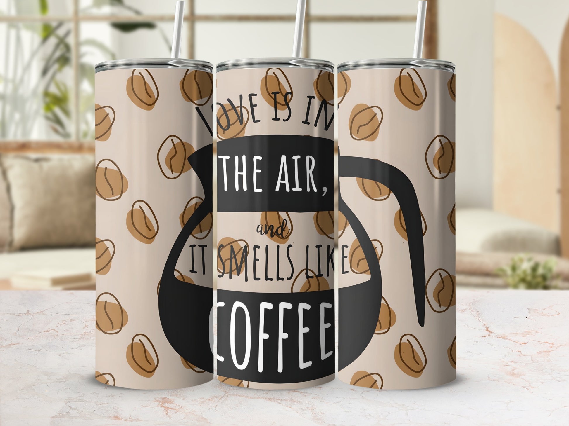 Love is in the Air and It Smells Like Coffee tumbler