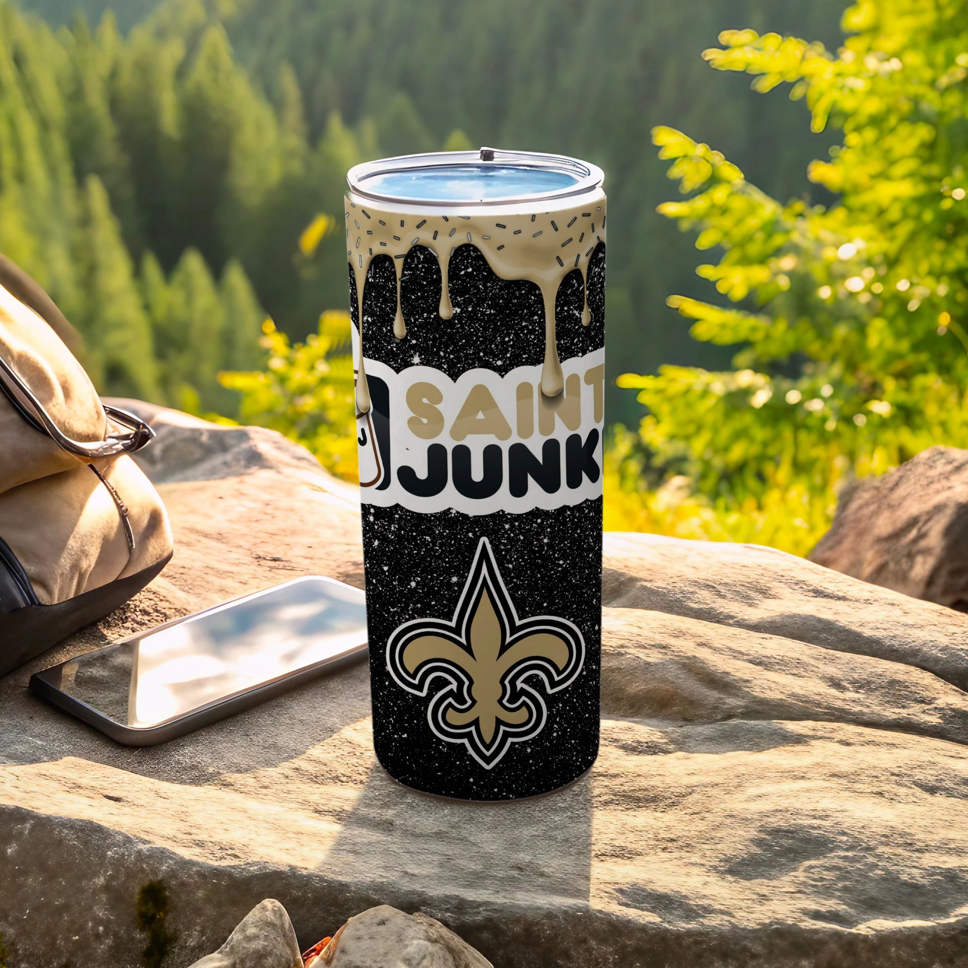 Saint Junk Fleur-de-Lis Design Insulated Tumbler