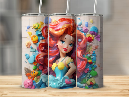 Vibrantly Designed Fantasy Figure Themed Tumbler