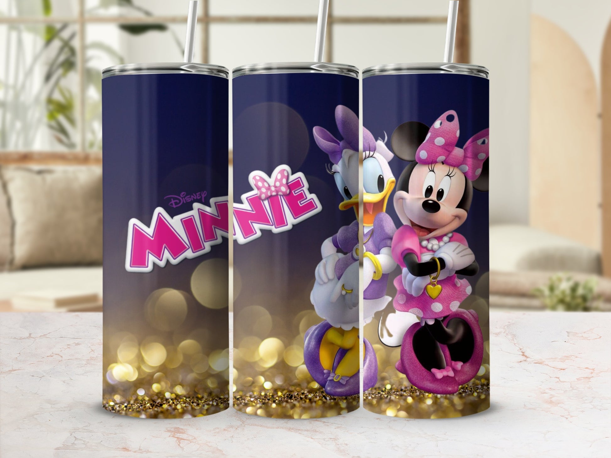 Disney Minnie Mouse and Daisy Duck Design Tumbler