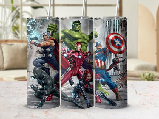 Superhero Team Stainless Steel Tumbler Drinkware