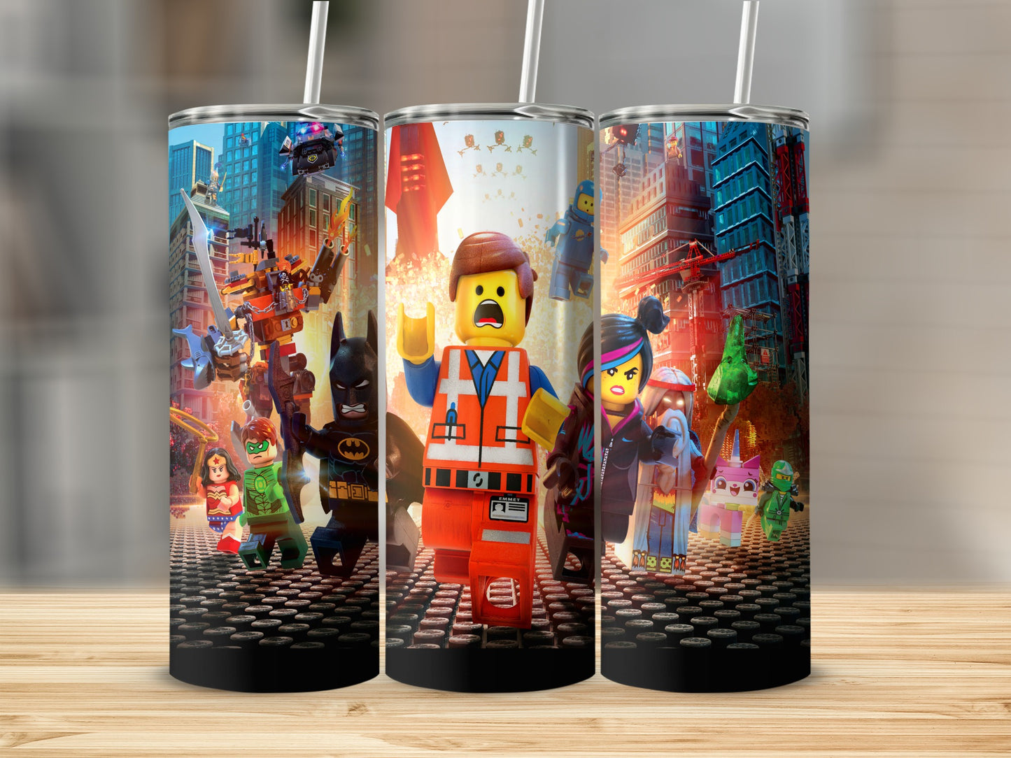 Action-Packed LEGO Character Design Insulated Tumbler
