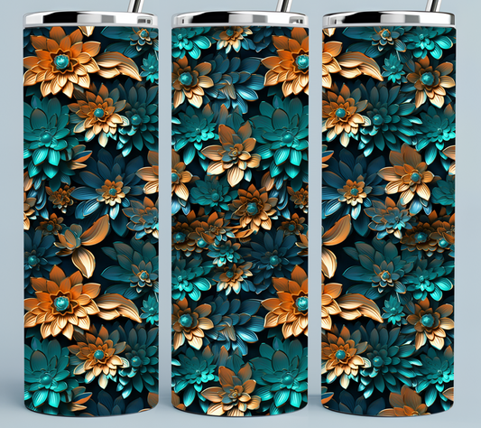 Emerald and Gold tumbler