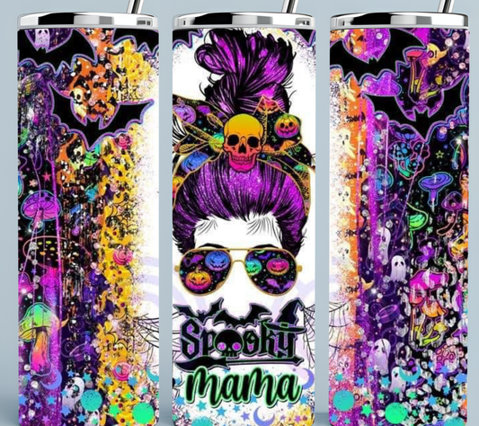 Spooky Mama tumbler