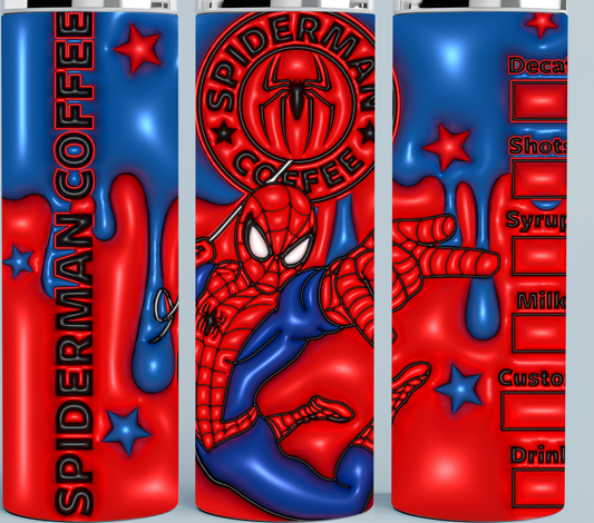 3D Spiderman tumbler