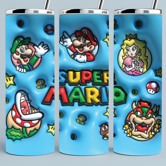 Mario Bros 3D Puff Tumbler