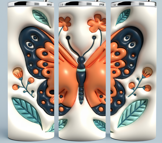 Inflated Butterfly tumbler