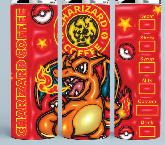 Charmander Pokemon Starbucks tumbler