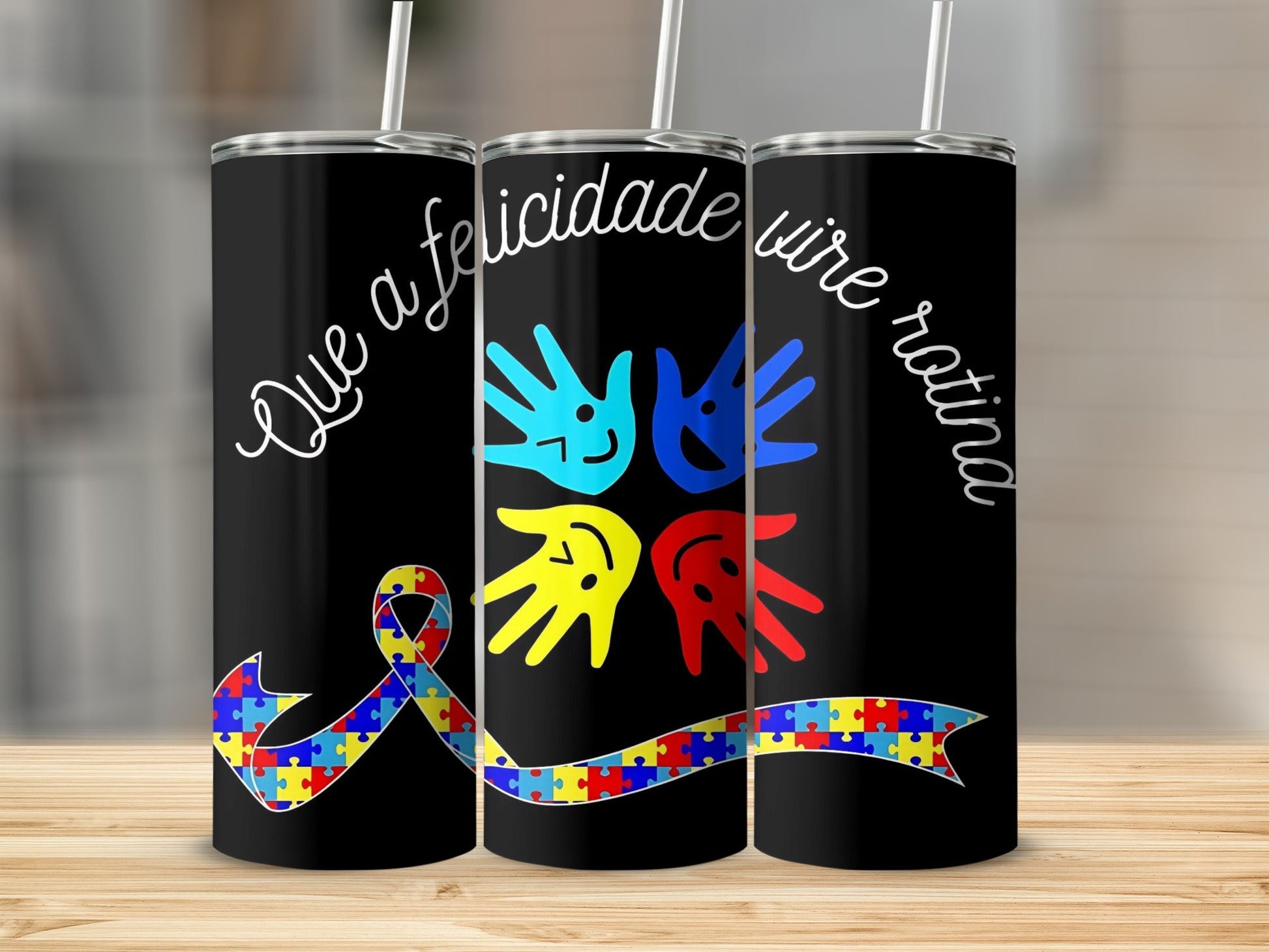 Que a felicidade vire rotina tumbler product