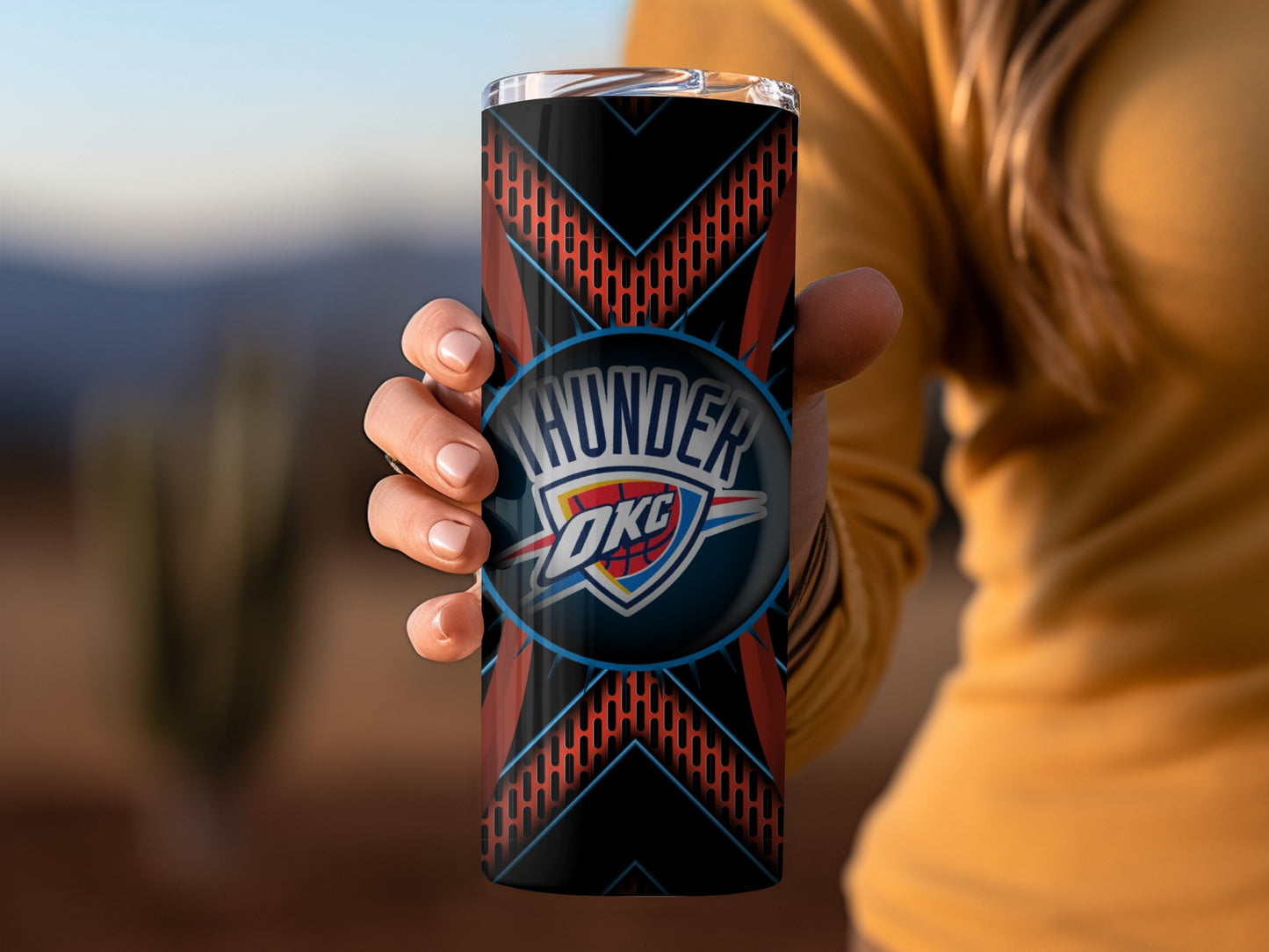 OKC Thunder Logo Design Unique and Striking Graphic Tumblers