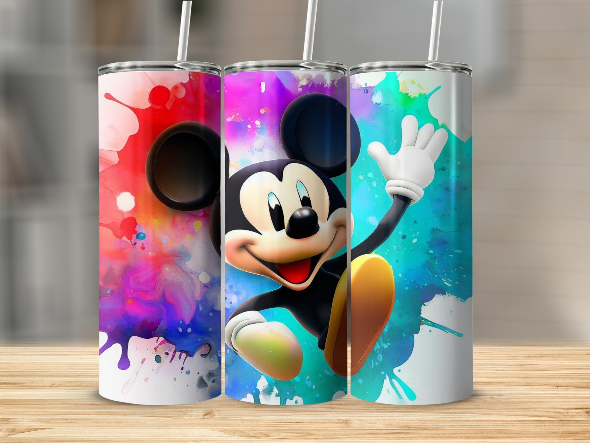 Colorful Mickey Mouse Design Tumbler Product