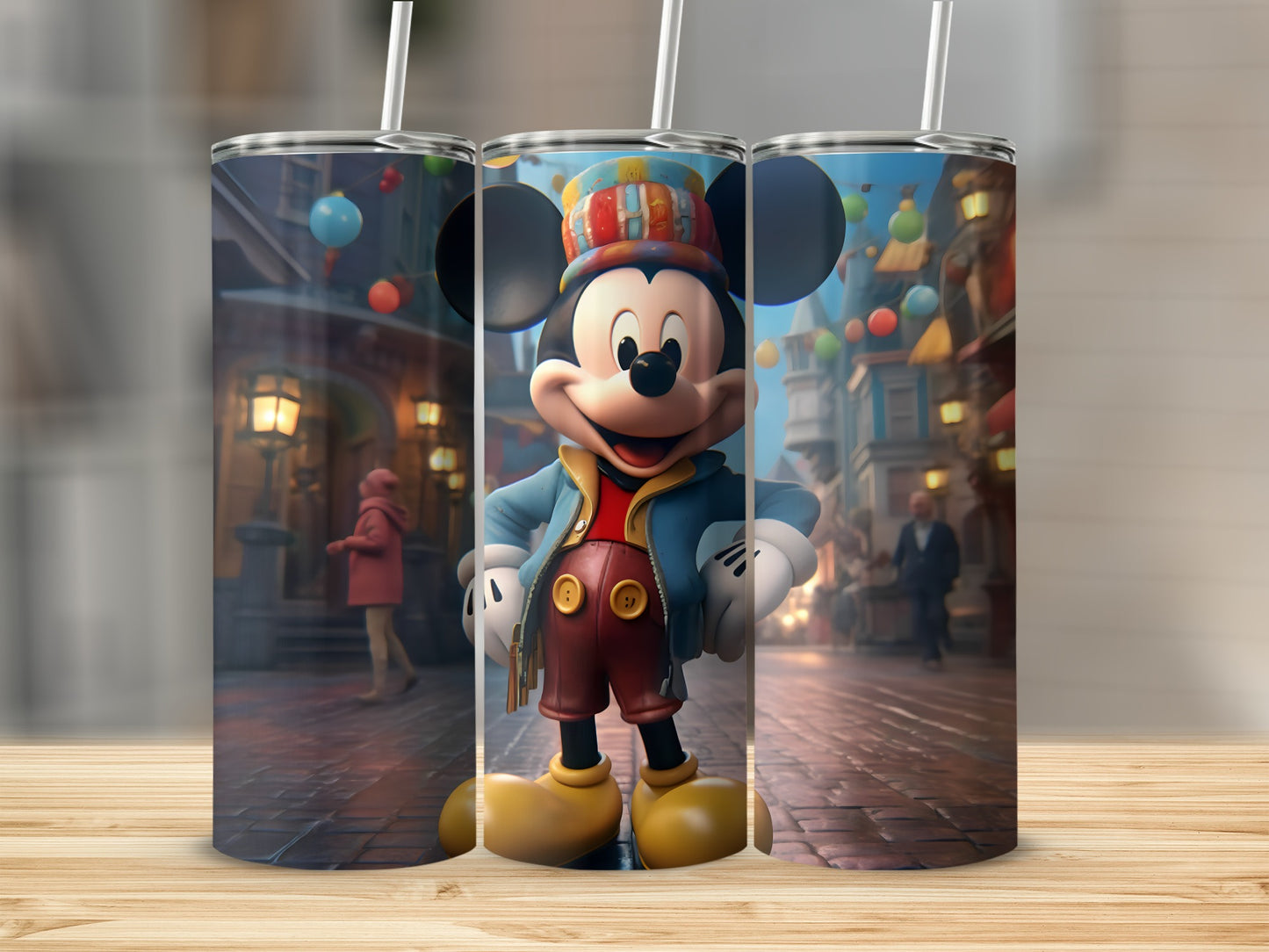 Festive Mickey Mouse Design Insulated Tumbler Product