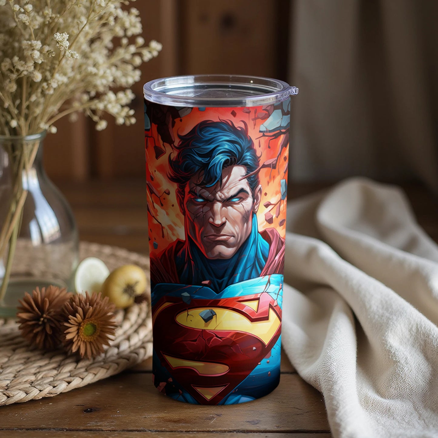 Superman Comic Art Tumbler Insulated Drinkware