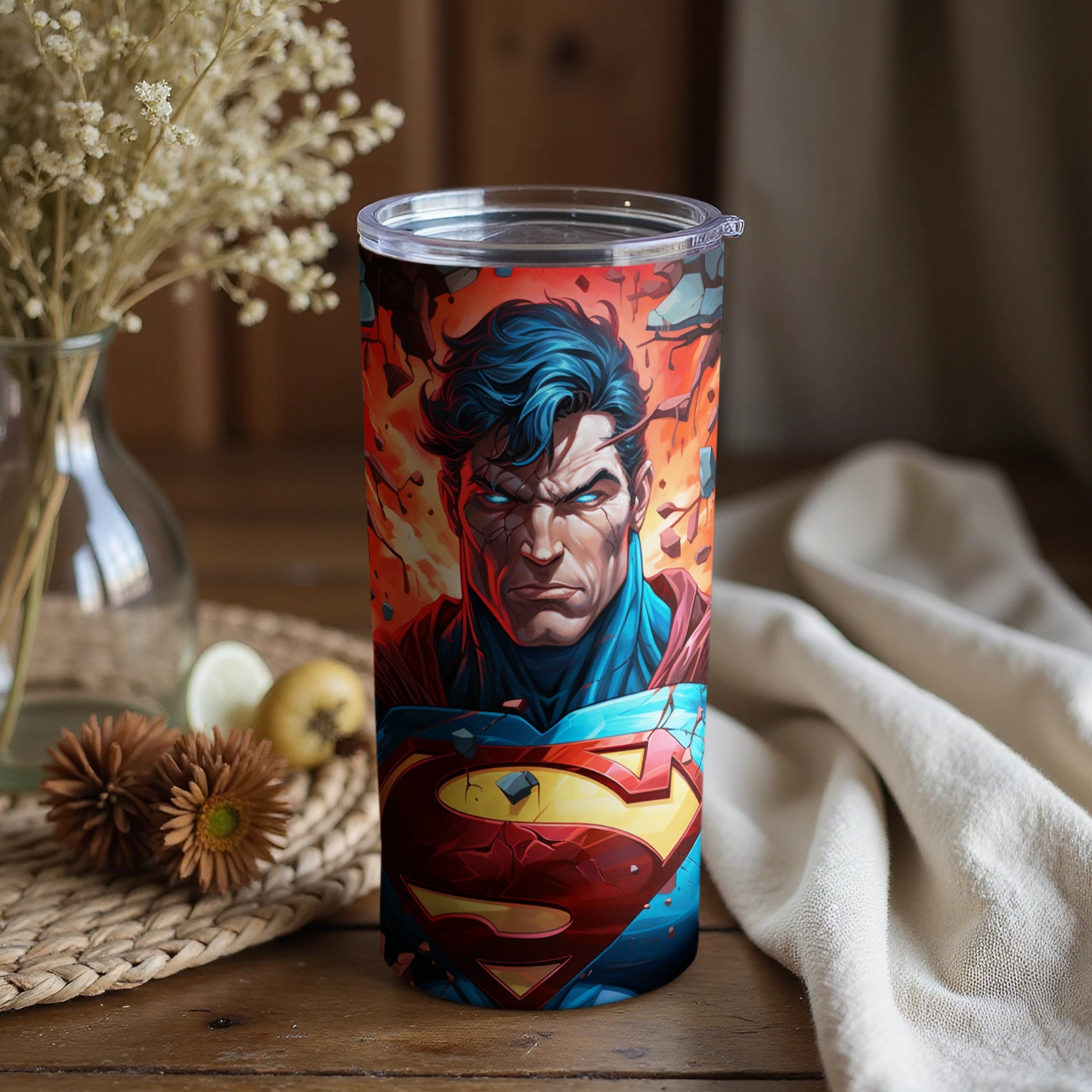 Superman Comic Art Tumbler Insulated Drinkware