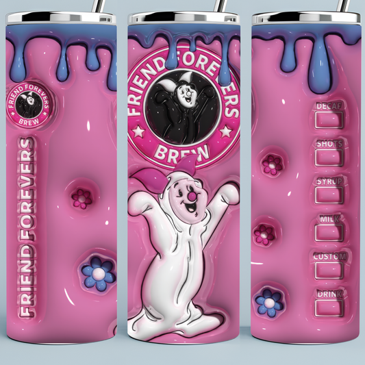 Piglet Halloween Ghost Tumbler