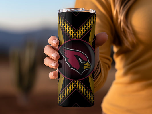 Arizona Cardinals Inspired Themed Style Decorative Tumblers