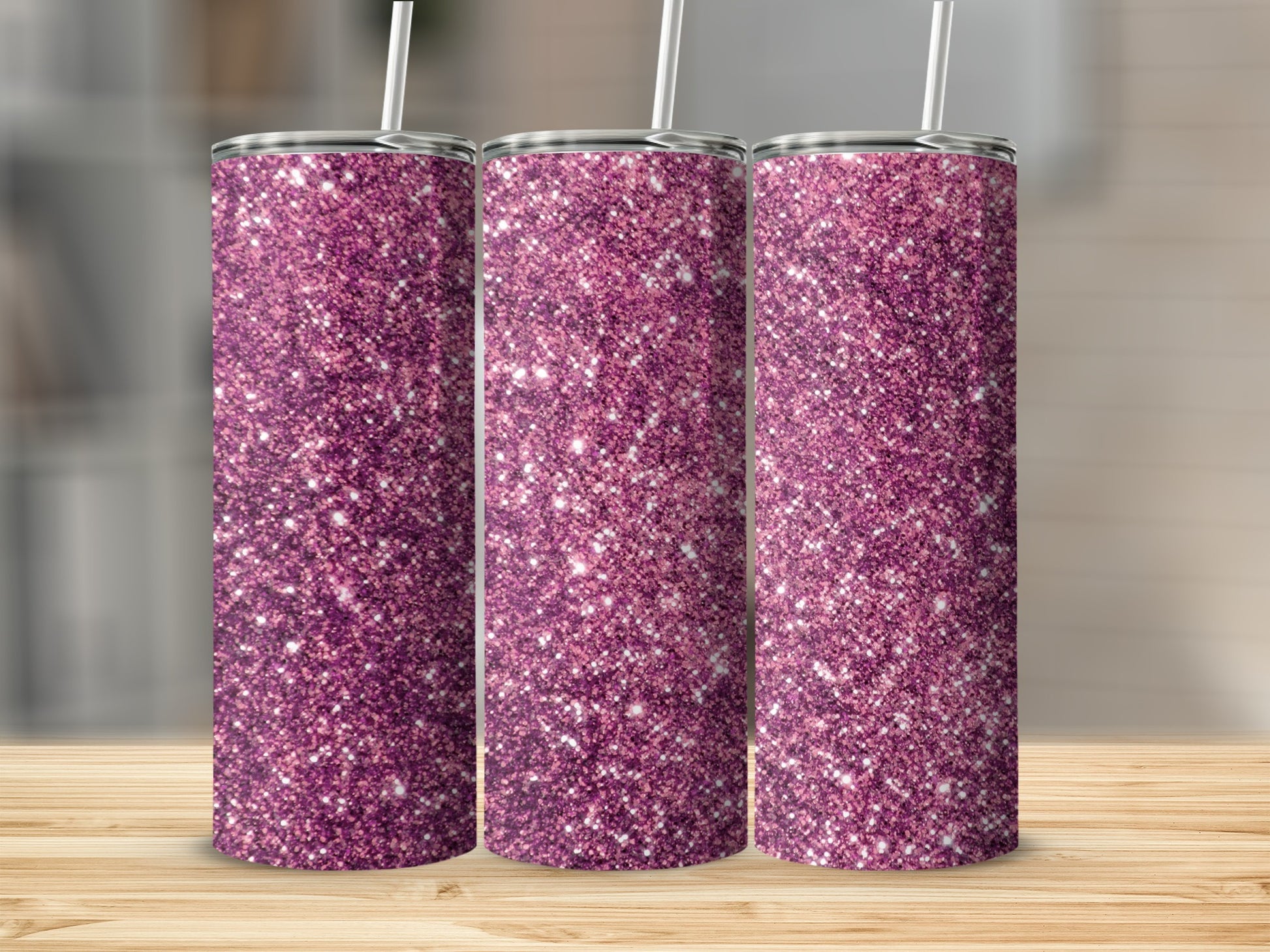 Sparkling Purple Glitter Tumbler for Stylish Drinks