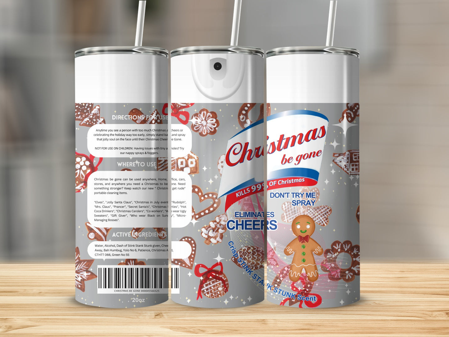 'Christmas Be Gone Kills 99 Percent of Christmas Cheers Spray'