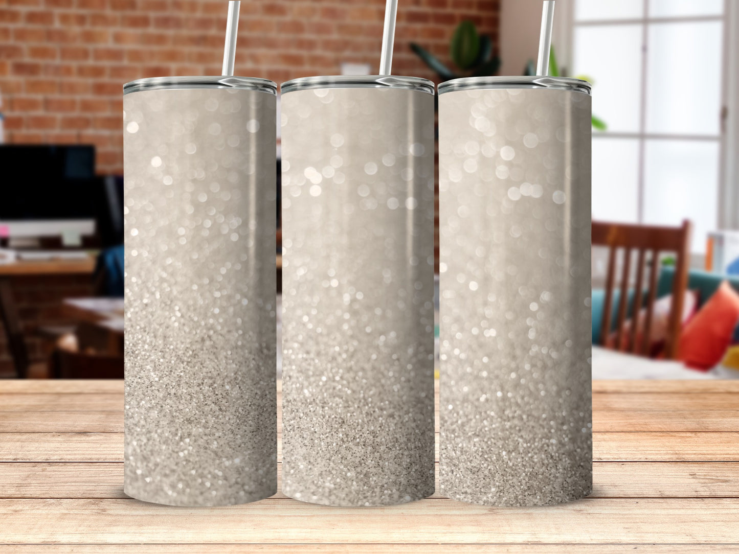 Glittery Sparkle Design Stainless Steel Insulated product