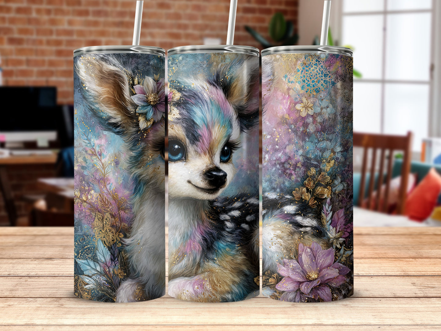 Whimsical Artistic Illustration Insulated Tumbler