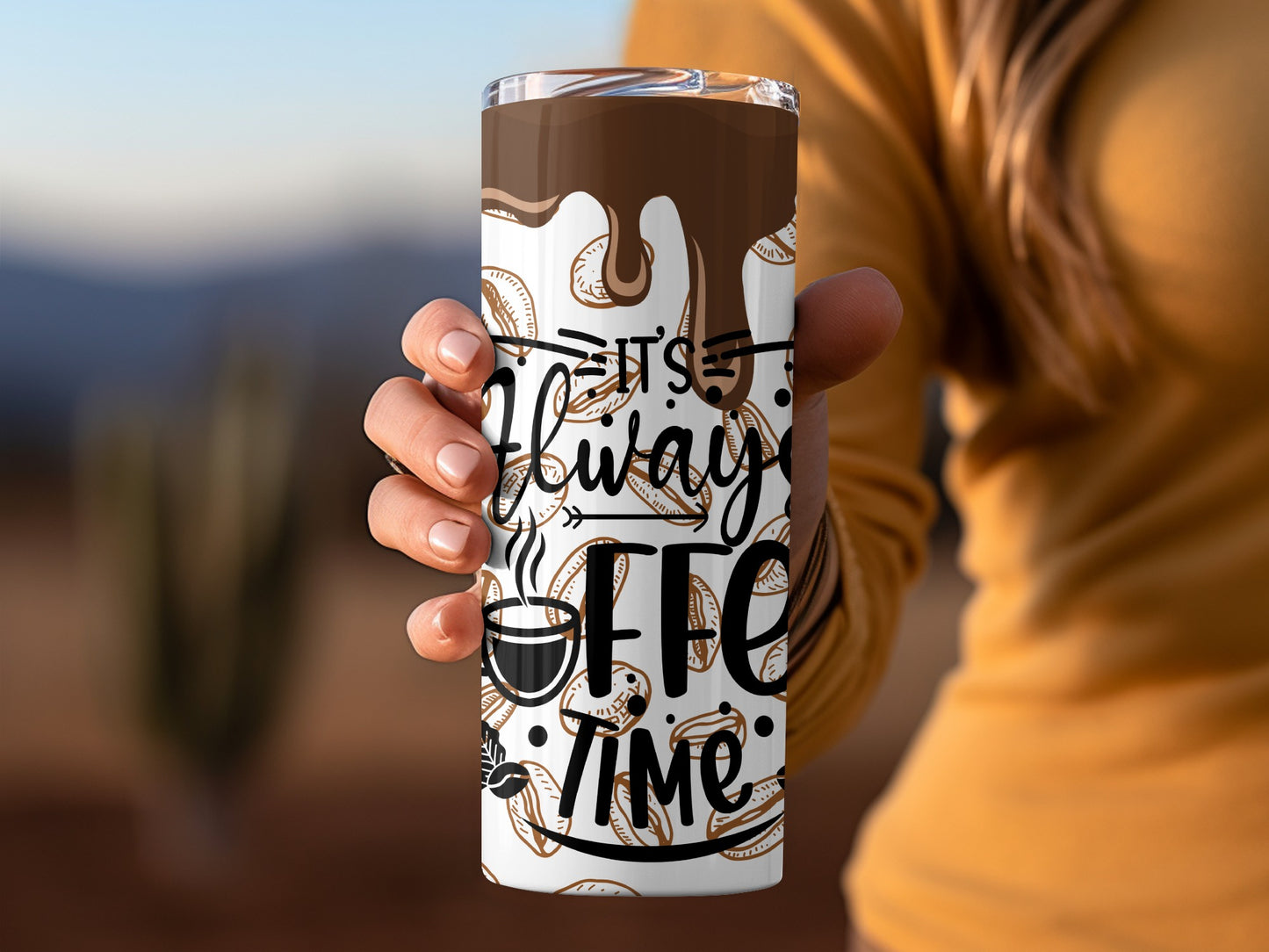 It's Always Coffee Time Graphic Tumbler Drinkware