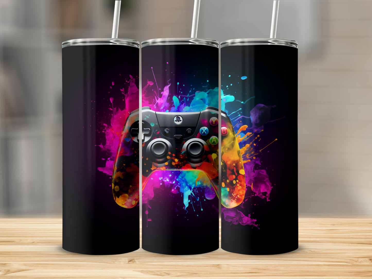 Colorful Gaming Controller DesignTumbler