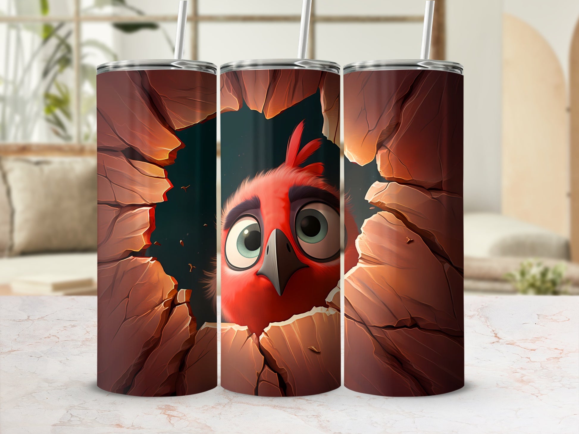Angry Bird Red Cartoon Character Cracking Earth product type
Angry Birds
Red Bird
Cartoon character
Gaming theme
Movie character
Cracked earth
Tumbler design
Drinkware
Red illustration
Unique tumbler
Animated bird
Fandom
Gift idea
Pop culture
Character art
Beverage container
Custom tumbler
Digital art
Earth tones
Novelty item