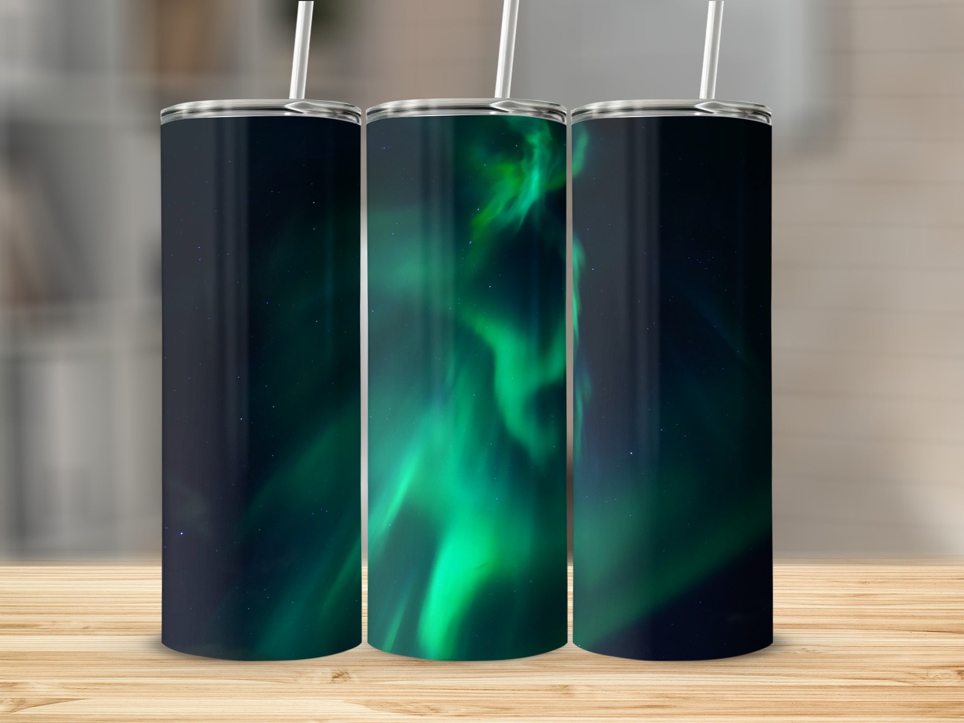 Northern Lights Design Stainless Steel Tumbler
