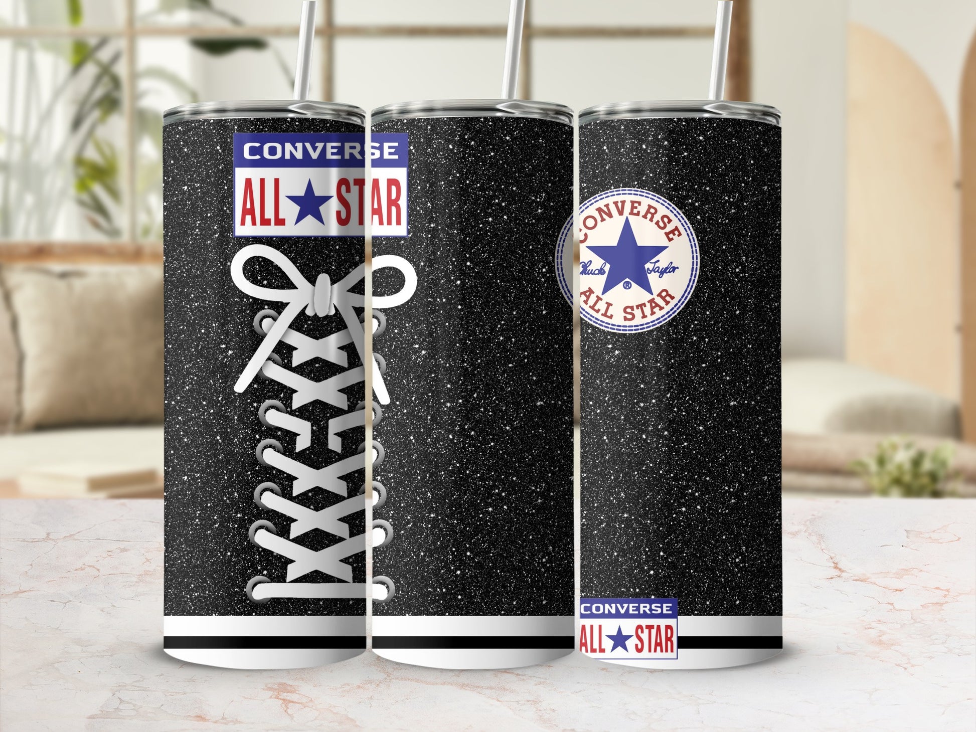Converse All Star Glitter Shoelace Tumbler product type