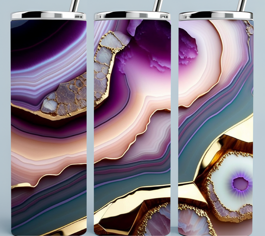 Amethyst Agate tumbler