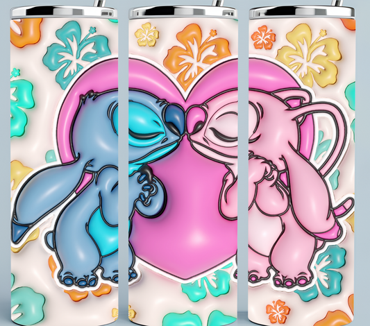 Stitch 3D Inflated tumbler