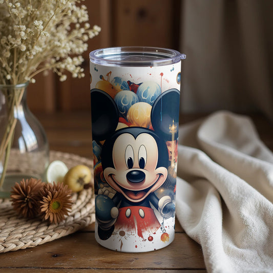 Whimsical Cartoon Mouse Insulated Tumbler