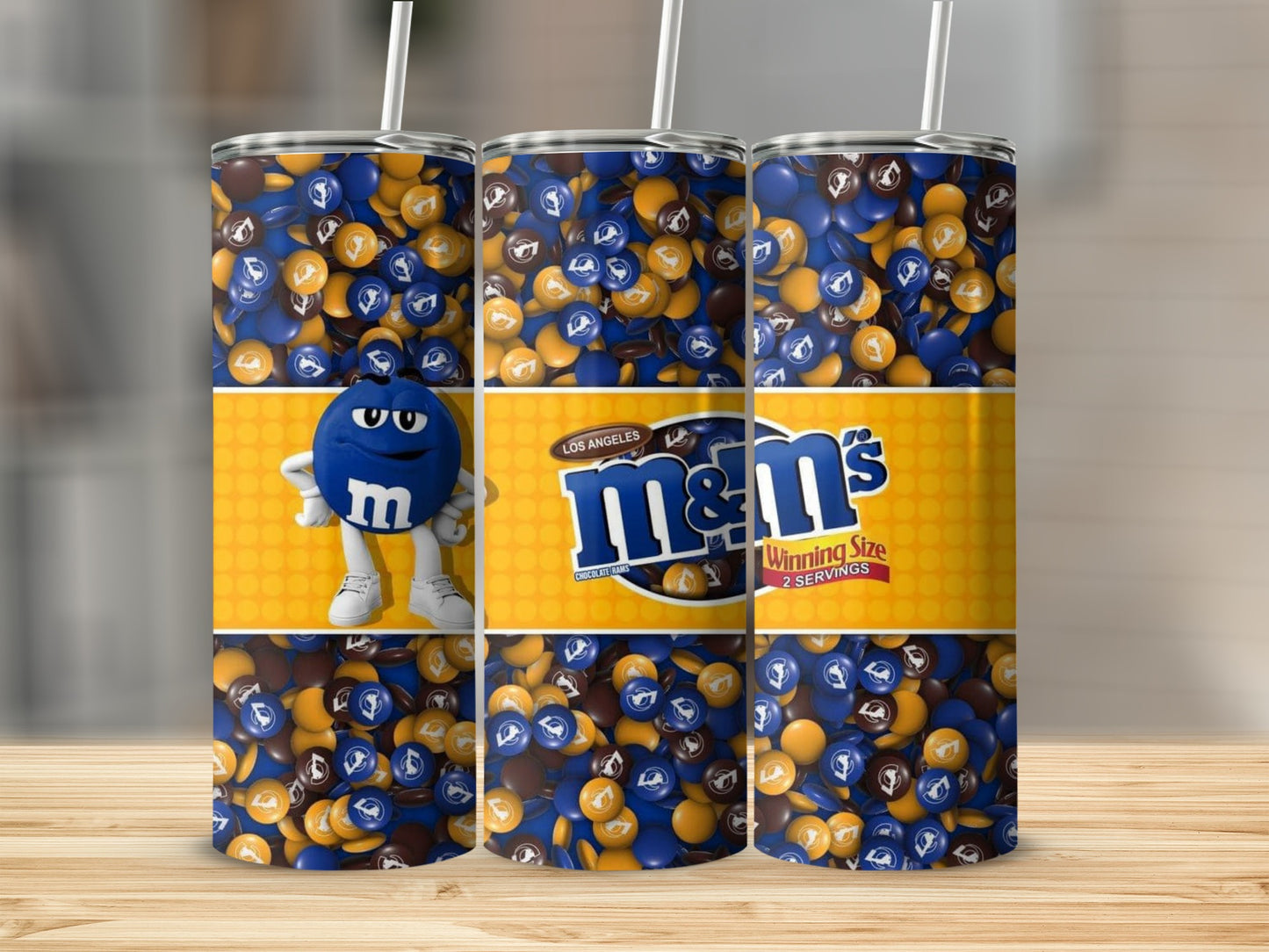 Los Angeles M&Ms Winning Size Two Servings Tumblers