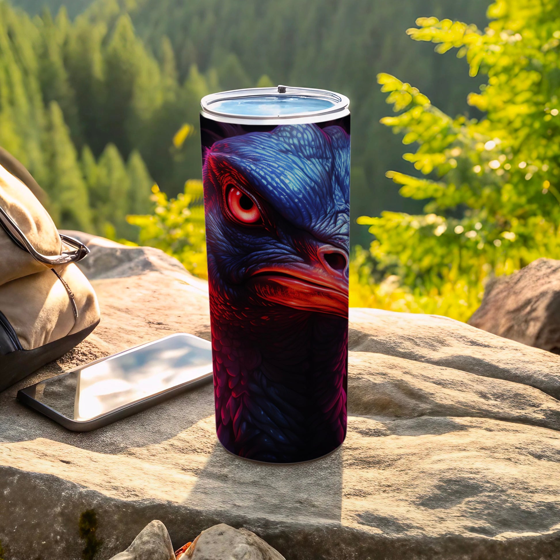 Intense Blue Eagle Eye Artwork Adventure Tumbler product type
Tumbler
Travel Mug
Eagle Art
Raptor Design
Bird Graphic
Animal Print
Wildlife Theme
Adventure Gear
Outdoor Drinkware
Blue Tumbler
Red Eye Design
Artistic Print
Insulated Tumbler
Unique Gift
Drink Bottle
Nature Inspired
Forest Scene
Vibrant Colors
Fantasy Bird
Drink Container