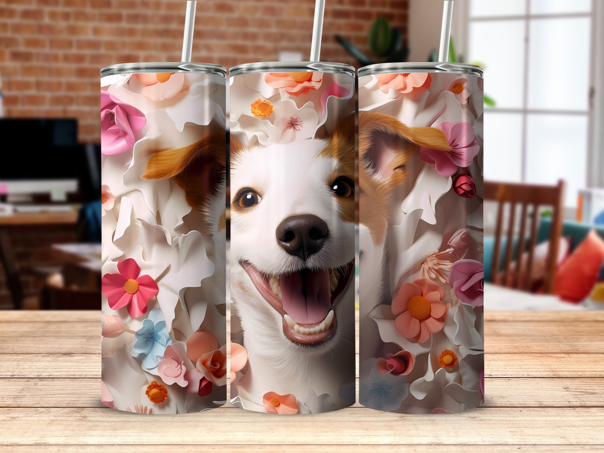 Joyful Dog Blossoms Cute Puppy Face Tumbler product type
Dog tumbler
Puppy design
Floral print
Happy dog
Cute puppy
Flower pattern
Pet lover gift
Insulated tumbler
Drinkware
Canine art
Blossom motif
Pink flowers
White petals
Orange blooms
Joyful design
Adorable pet
Unique tumbler
Artful print
Nature inspired
Custom cup