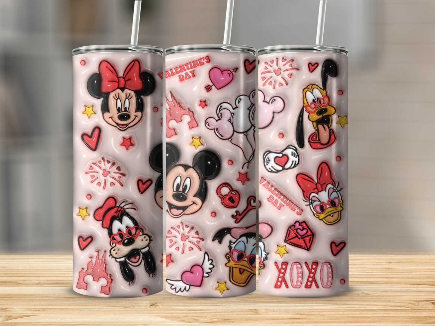 Valentine's Day XOXO Character Design Tumbler