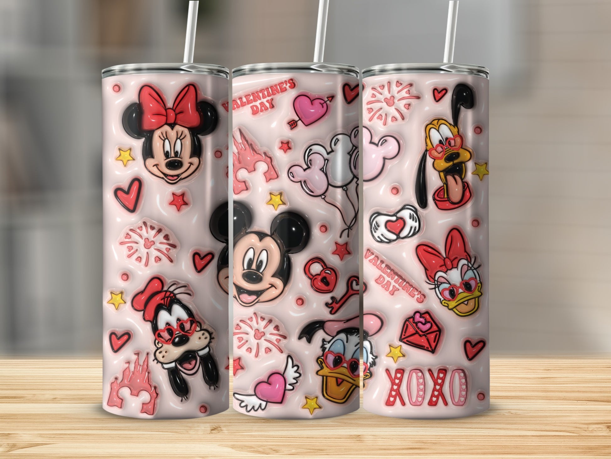 Valentine's Day XOXO Character Design Tumbler
