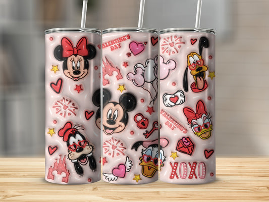 Valentine's Day XOXO Character Design Tumbler