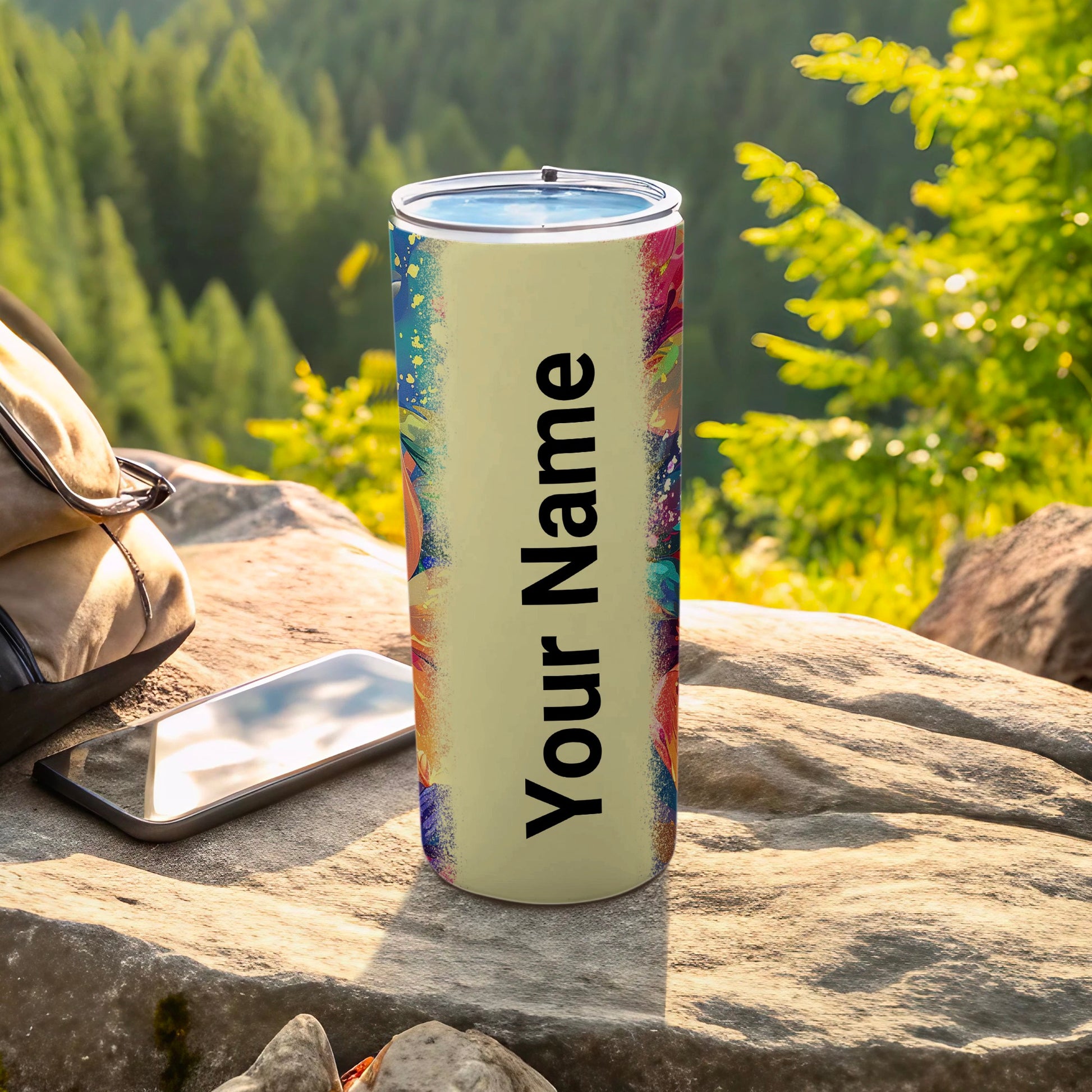 Customizable Tumbler with Your Name Bold Design