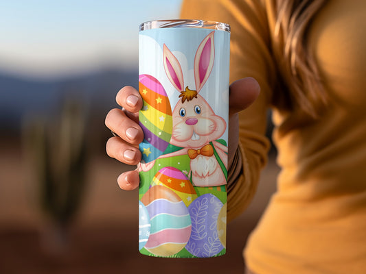 Colorful Easter Bunny Insulated Tumbler Product