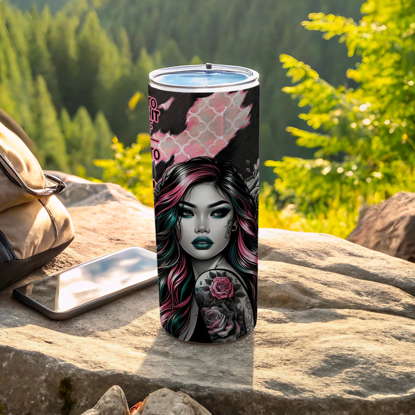 Dark Aesthetic Woman Colorful Hair Tattoo Travel Tumbler product type
Tumbler
Goth Style
Aesthetic Art
Woman Portrait
Tattoo Design
Rose Tattoos
Pink Hair
Teal Hair
Colorful Hair
Dark Lips
Edgy Artwork
Illustrated
Drink Holder
Travel Accessory
Insulated Cup
Unique Design
Gift Idea
Art Print
Fashionable
Graphic Tumbler
