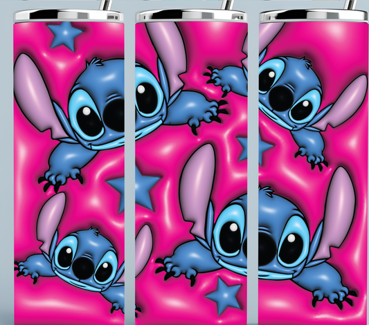 Stitch 3D Inflated tumbler