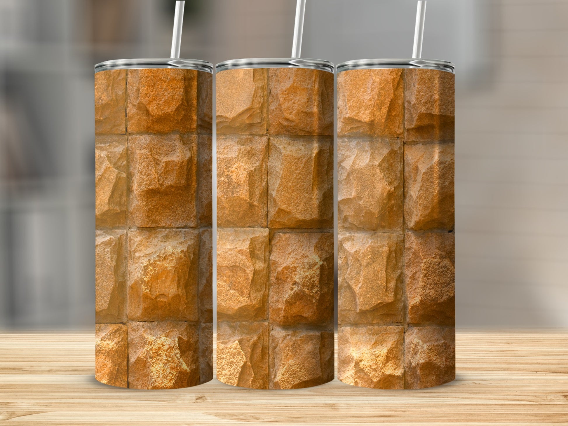 Rustic Stacked Stone Block Pattern Design product type