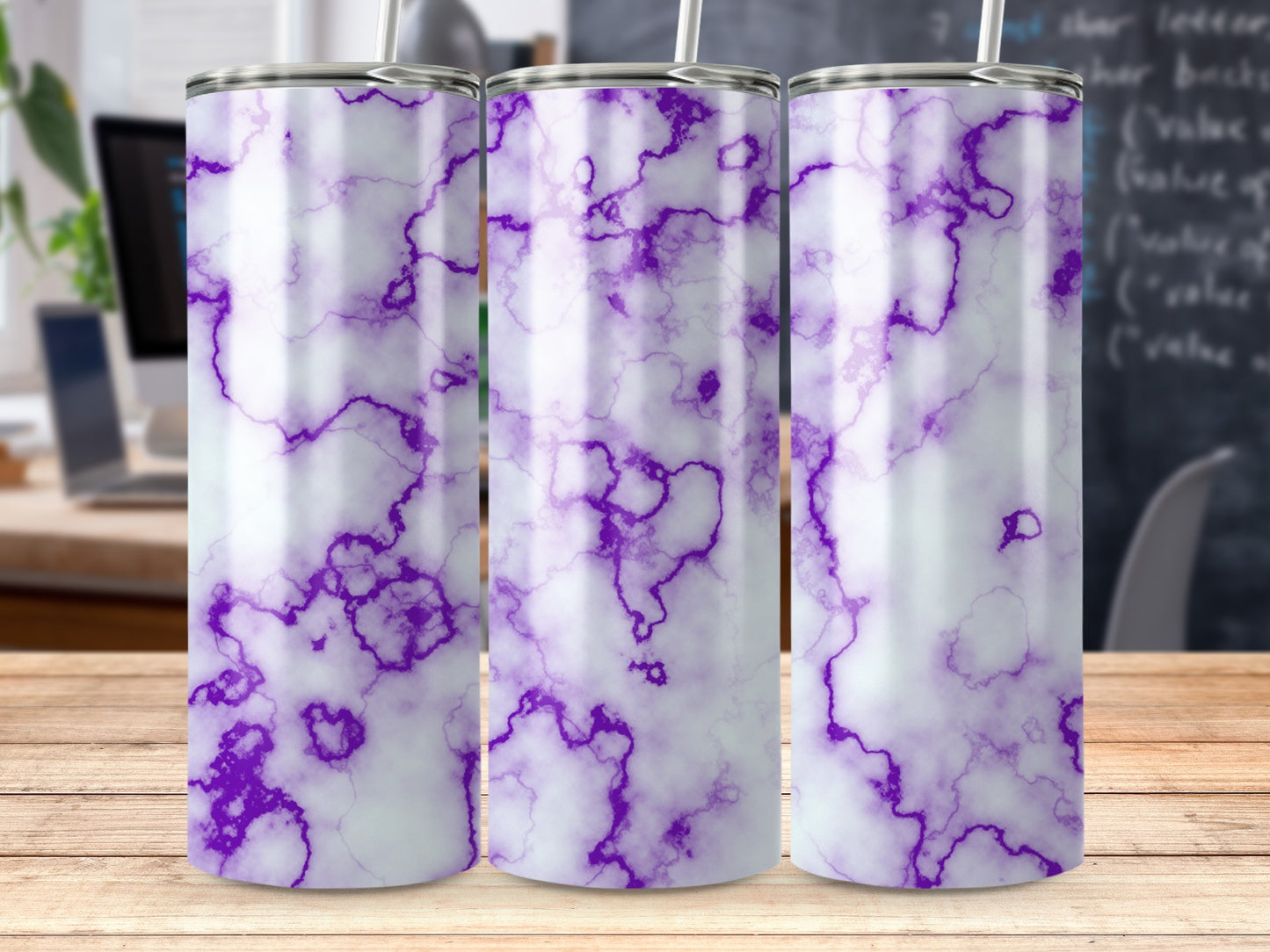 Purple White Marble Pattern Tumbler product type