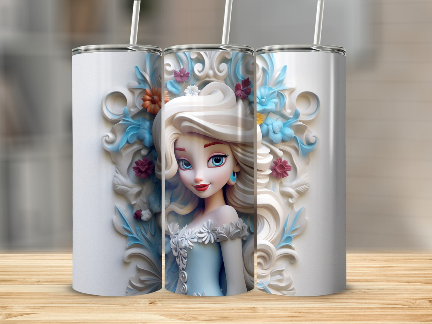 Beautifully Designed Princess Themed Tumbler Product