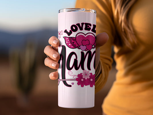 Lovely Mama Floral Design Tumbler for Everyday Use