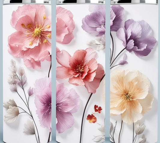 Paper Flower Tumbler