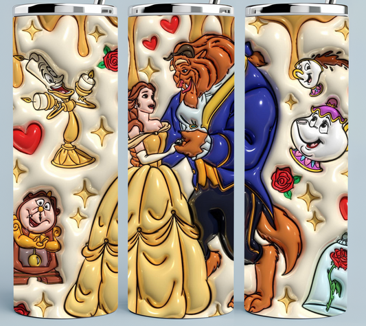 Beauty and the Beast 3D Tumbler